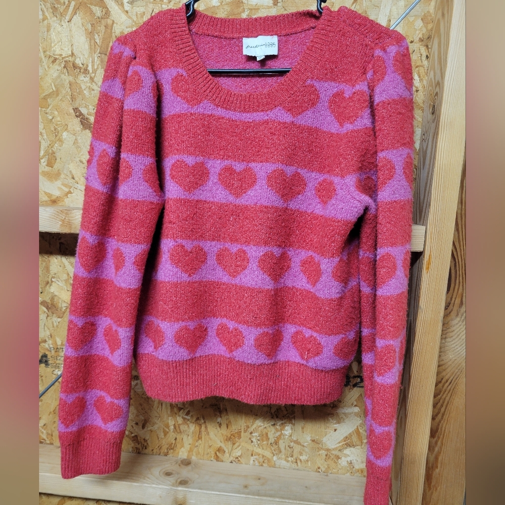Freshman 1996 Womans Heart Sweater Size Large‎